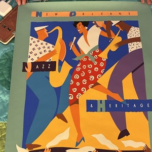 New Orleans Jazz & Heritage Festival Poster - 1992- new. MINT Condition! 