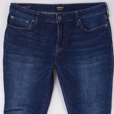 Herrens SuperDry 02 TRAVIS Slim Skinny Elasthan Blau Jeans W34 L30
