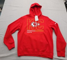 Nike Kansas City Chiefs NFL Hoodie Sweatshirt Mens Size Medium New