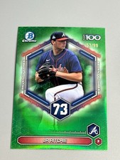 JR Ritchie 2026 Bowman Baseball /99 Green Scouts Top 100 BTP-73 Atlanta Braves