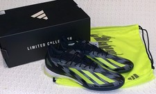 ADIDAS X Crazyfast Injection.1 Black Grey Yellow Indoor Soccer Shoes NIB Mens 11
