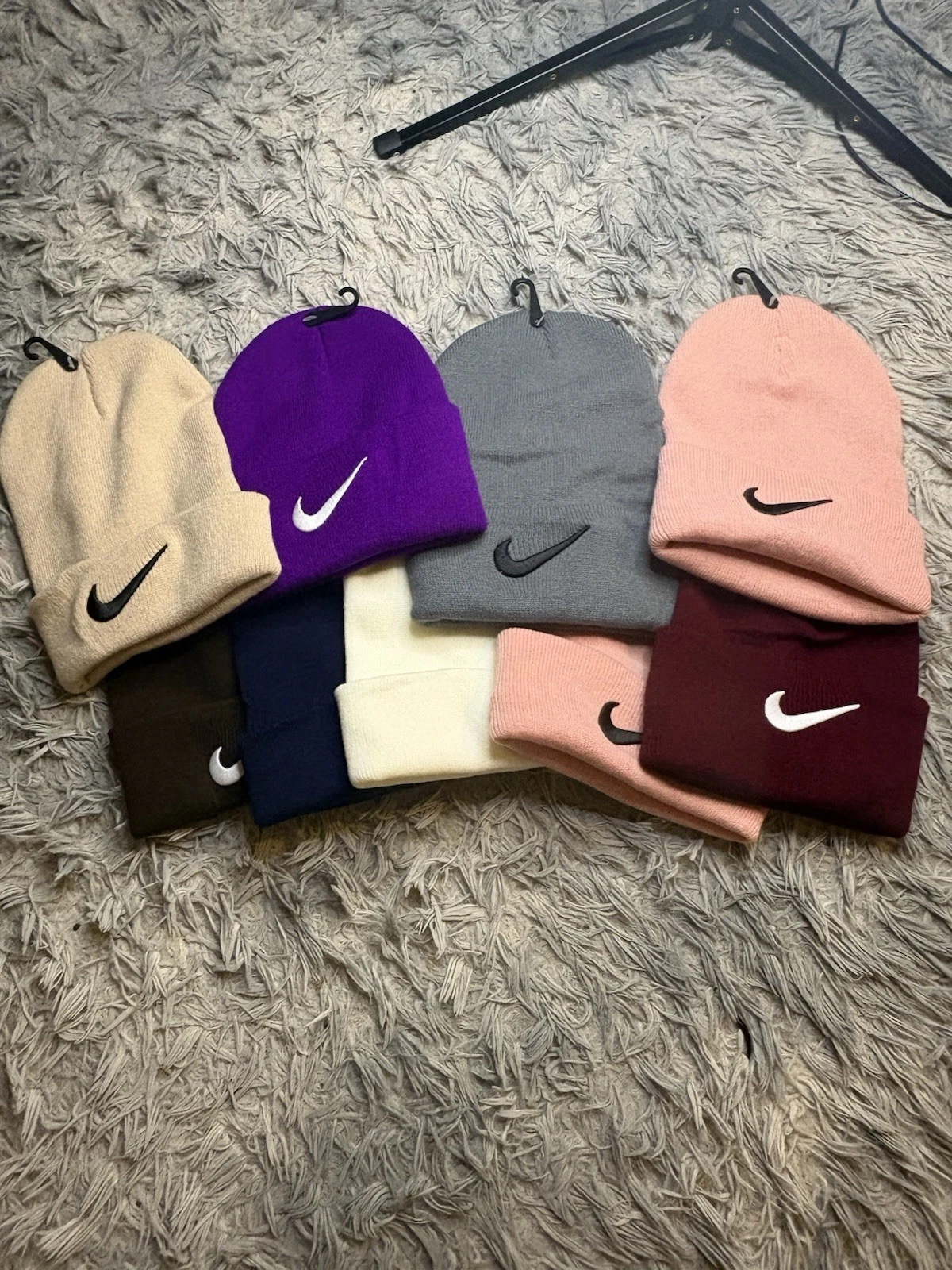 Nike Multicolor Beanie Hat Unisex One Size Casual Winter Fall Spring Sports