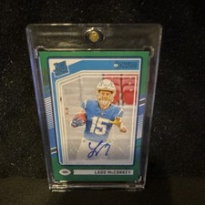 Panini 2024 Donruss Ladd McConkey #328 Rated Rookie Autograph Chargers NFL