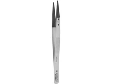 Excelta 162D-RT - Straight, Replaceable Tip Tweezers, Peek, 0.08' x 0.016' Tip