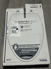 KOHLER Cachet Nightlight QuietClose Elongated Closed Front Toilet Seat/ICE GRAY