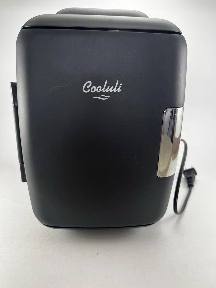Cooluli Mini Fridge Black 4L Portable Cooler Warmer w/ Power Cord - Image 2 of 4