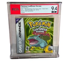 PSA 9.4 Pokemon LeafGreen 1st Print Error Mis...