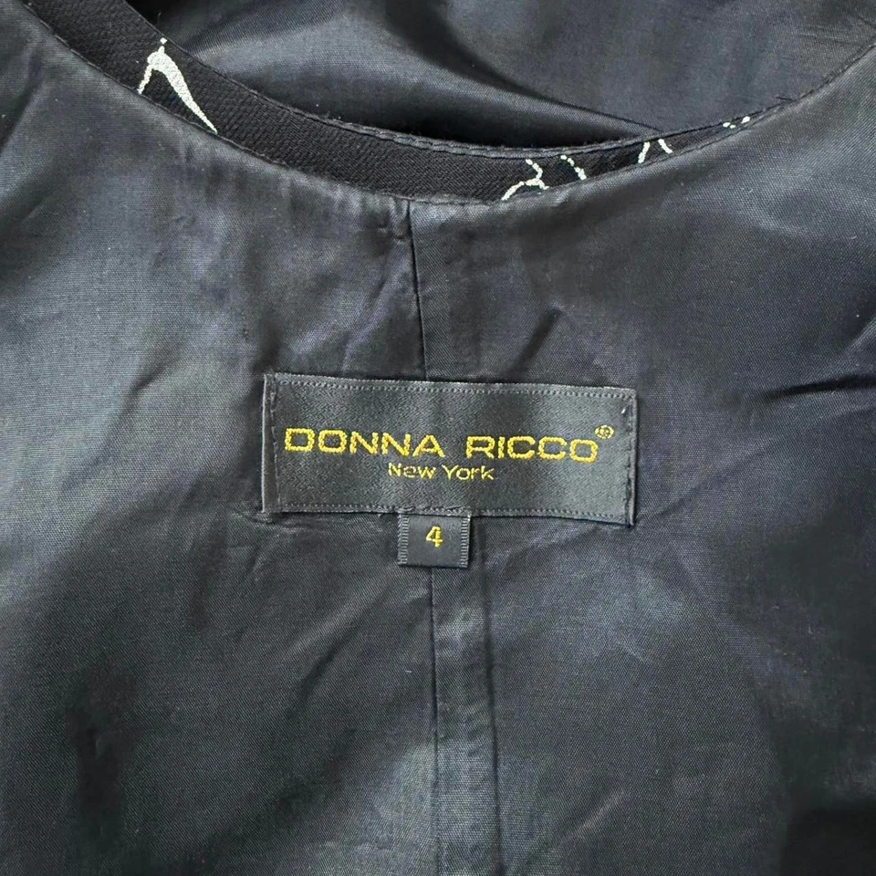 Vintage Donna Ricco Tie Back Maxi Dress - 90's / Grunge / Whimsygoth - Image 3 of 4