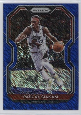 2020-21 Panini Prizm Blue Shimmer Prizm 27/35 Pascal Siakam #134 lh0