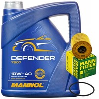 MotoröL Set Mannol 10W-40 4 Liter + ÖLfilter FüR Citroen Xsara Peugeot 307 1.4