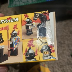 VINTAGE BOX AND INSTRUCTIONS ONLY Lego Castle Black Knight Set 6009