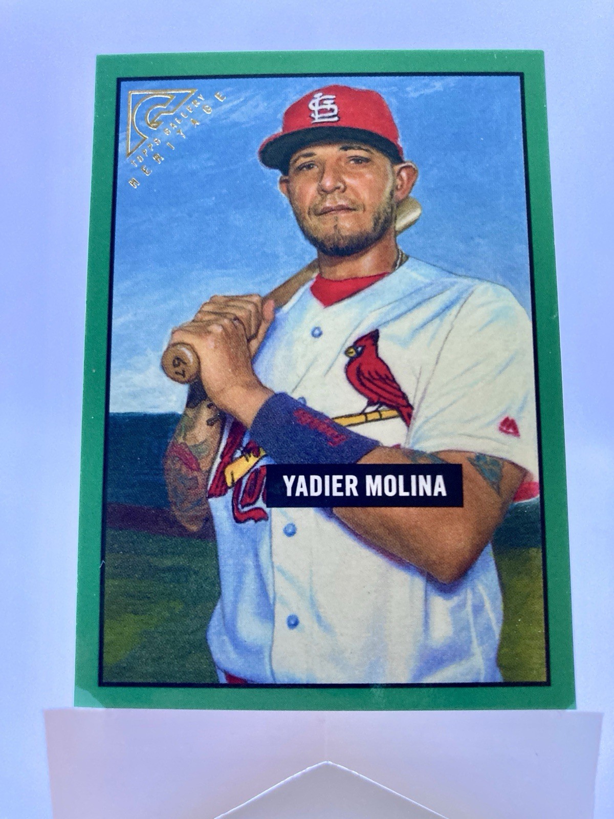Yadier Molina - 2017 Topps Gallery Heritage Green /250 - Cardinals
