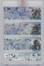 2025 Panini Select Summit Autos Hunter Lawrence Thomas Jr. White Ice /24