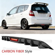 Abs 34 Rear Diffuser Bumper Spoiler Lip Wled Lights For Honda Fit 2006-2020 Abs 34 Rear Diffuser Bumper Spoiler Lip Wled Lights For Honda Fit 2006-2020