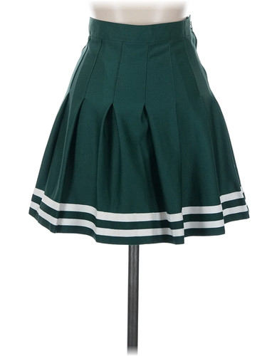 Zoozatz Women Green Casual Skirt XS