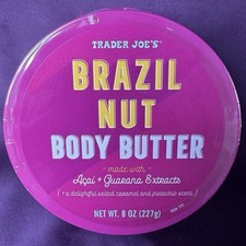 Trader Joe s Brazil Nut Body Butter 8oz Moisturizing Cream Lotion NEW SEALED