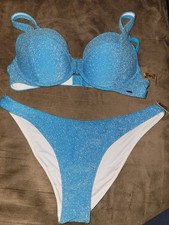 2-Piece Blue Shimmer Medium Swimsuit Bikini Set from PINK by Victoria's Secret  