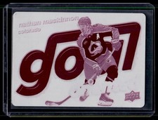 2025-26 UD  Series 1  Goal Oriented Printing Plate Magenta Nathan MacKinnon 1/1