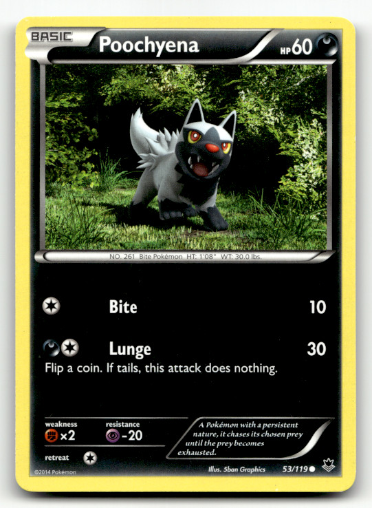 Poochyena 53/119 Normal Common XY - Phantom Forces LP