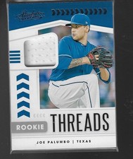 Joe Palumbo - 2020 Panini Absolute Baseball Threads Jersey Rookie Card-#RT-JP. rookie card picture