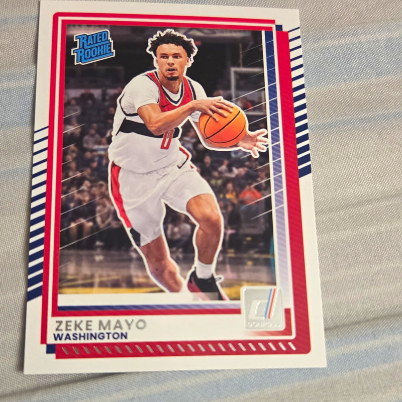 Panini 2023-24 Donruss Basketball Zeke Mayo Rated Rookie #46 Washington