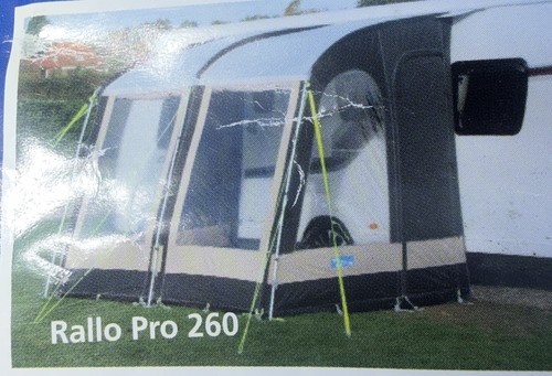 kampa Rally PRO 260 (poled)Caravan Awning