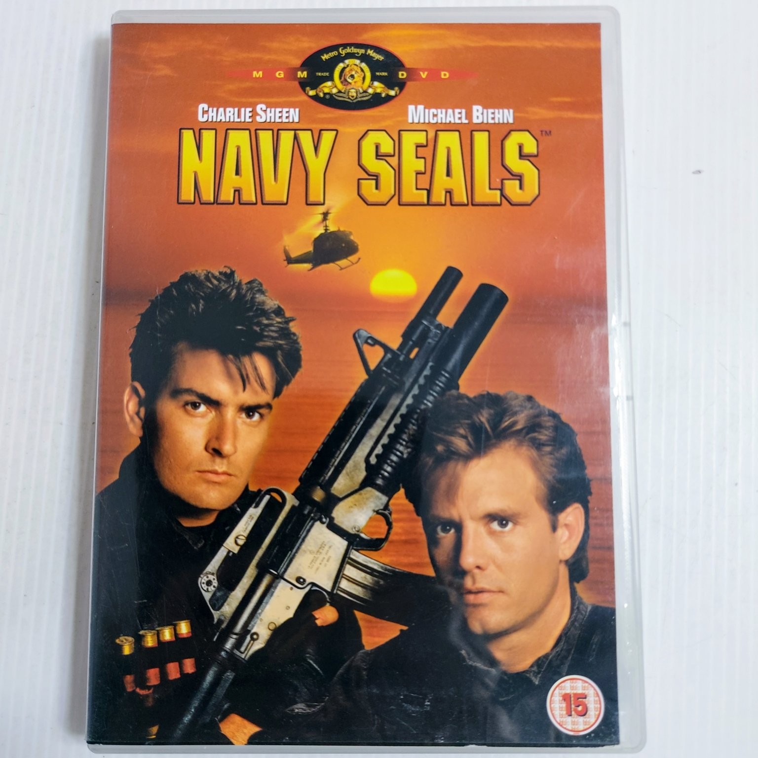 NAVY SEALS DVD Charlie Sheen Michael Biehn MGM PAL Region 15 Certificate