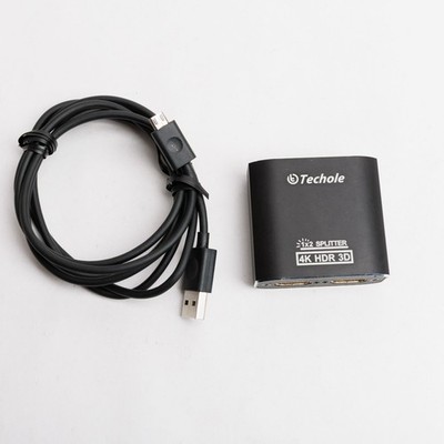 Techole Aluminum Splitter 4K HDMI Switcher 1 Input 2 Output, Model HS306