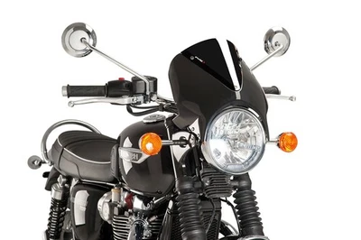 Puig Vision pour Triumph BONNEVILLE, BONNEVILLE T100, entre autres Noir - Photo 1/4