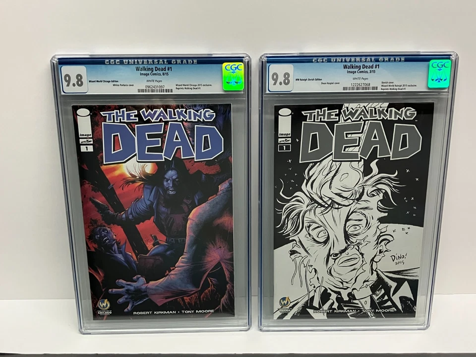 Lot of 9 ** The Walking Dead #1 Comics ALL GRADED CGC 9.8 - Image 3 of 4