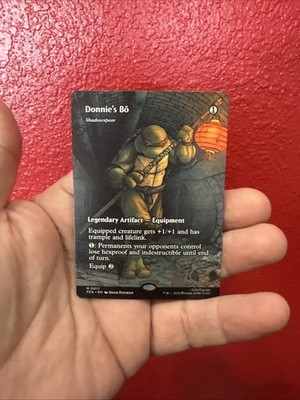 Donnie's Bo Shadowspear Borderless Teenage Mutant Ninja Turtles Mythic 0017 MTG