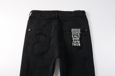 ksubi jeans men 3019 Black distressed jeans Free shipping Jeans