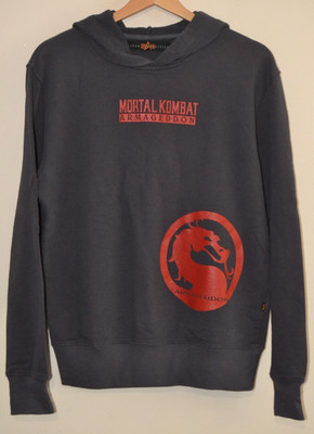 Vintage Alpha Industries x Mortal Kombat Armageddon Promo Hoodie Size Small