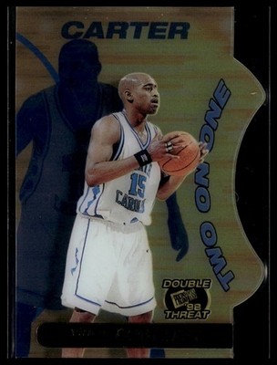 1998 Press Pass Double Threat #TO10 Vince Carter Two-On-One