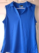 NWT PGA Tour Airflux Sleeveless Top Size L  Blue