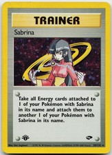 Sabrina 20/132 DAMAGED-BACK 1st Edition Holo Pokemon Gym Challenge on eBay