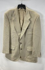 Burberrys Men Beige Houndstooth Blazer Size L