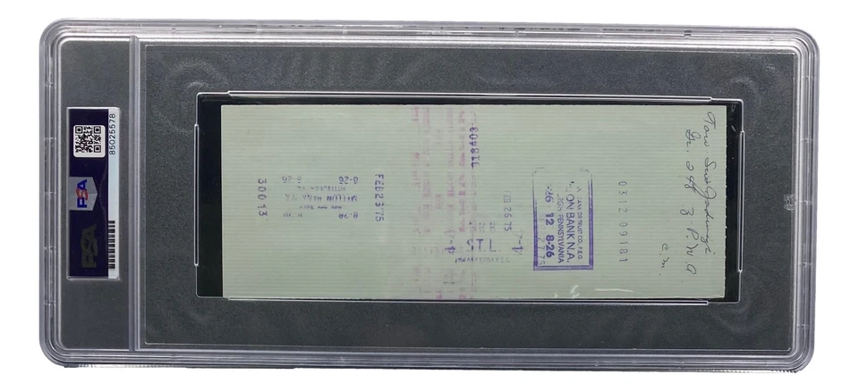 Stan Musial St. Louis Cardinals Signed Bank Check PSA/DNA 85025578 - Image 2 of 4