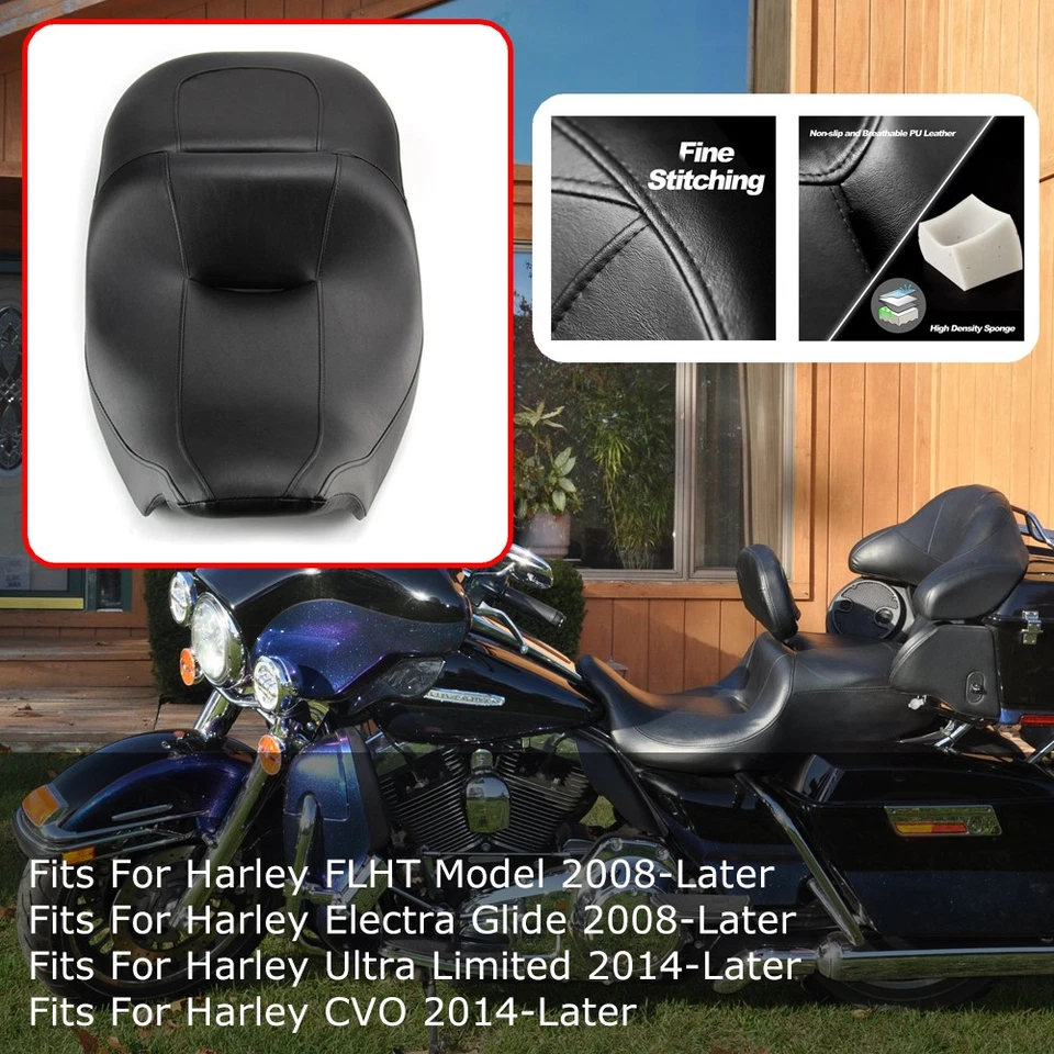 2-up Rider & Driver Passenger Seat For Harley Ultra Classic Electra Glide 08-21 - Image 4 of 4