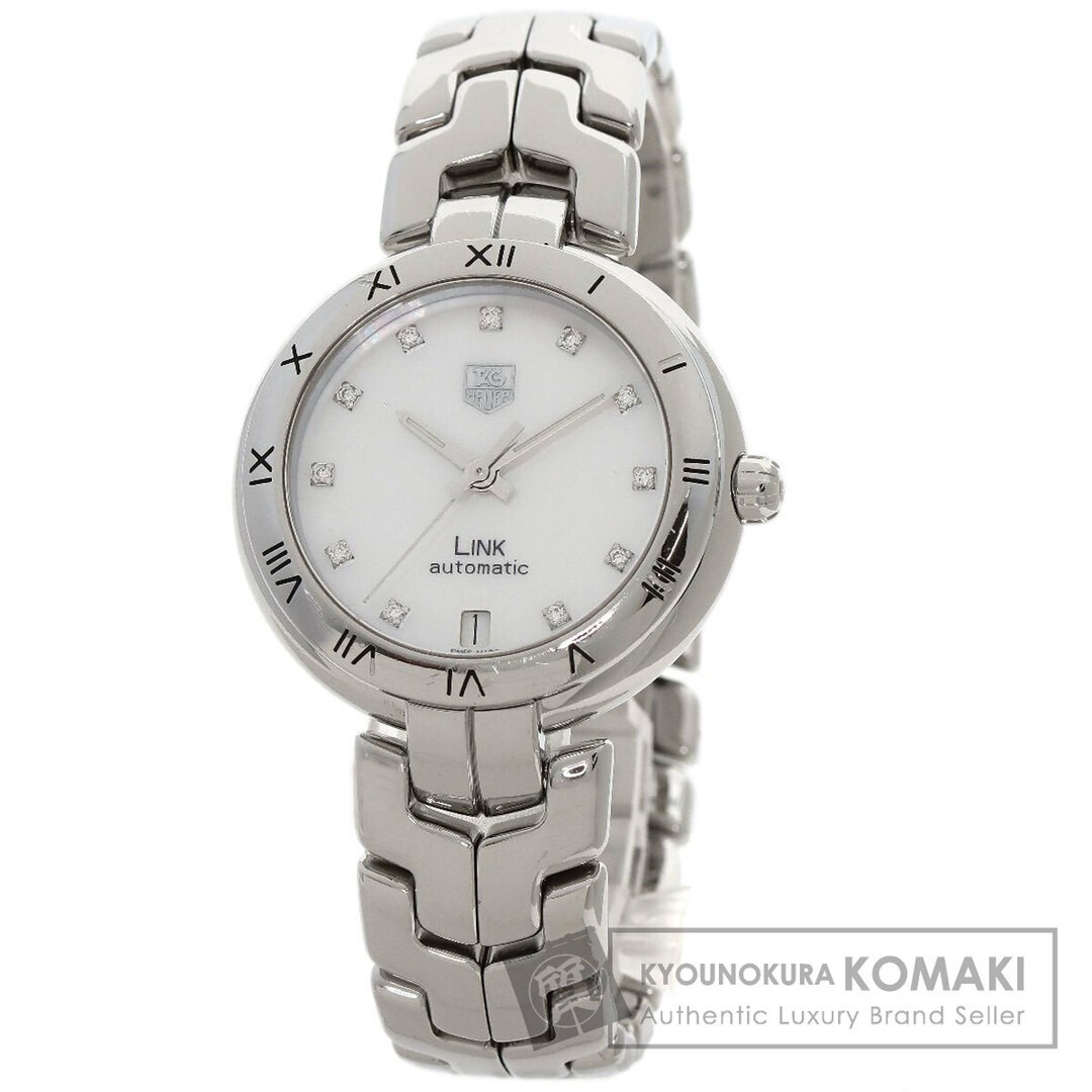 TAG Heuer WAT2315 Link Caliber 7 11P Diamond Men's Stainless Steel Watch