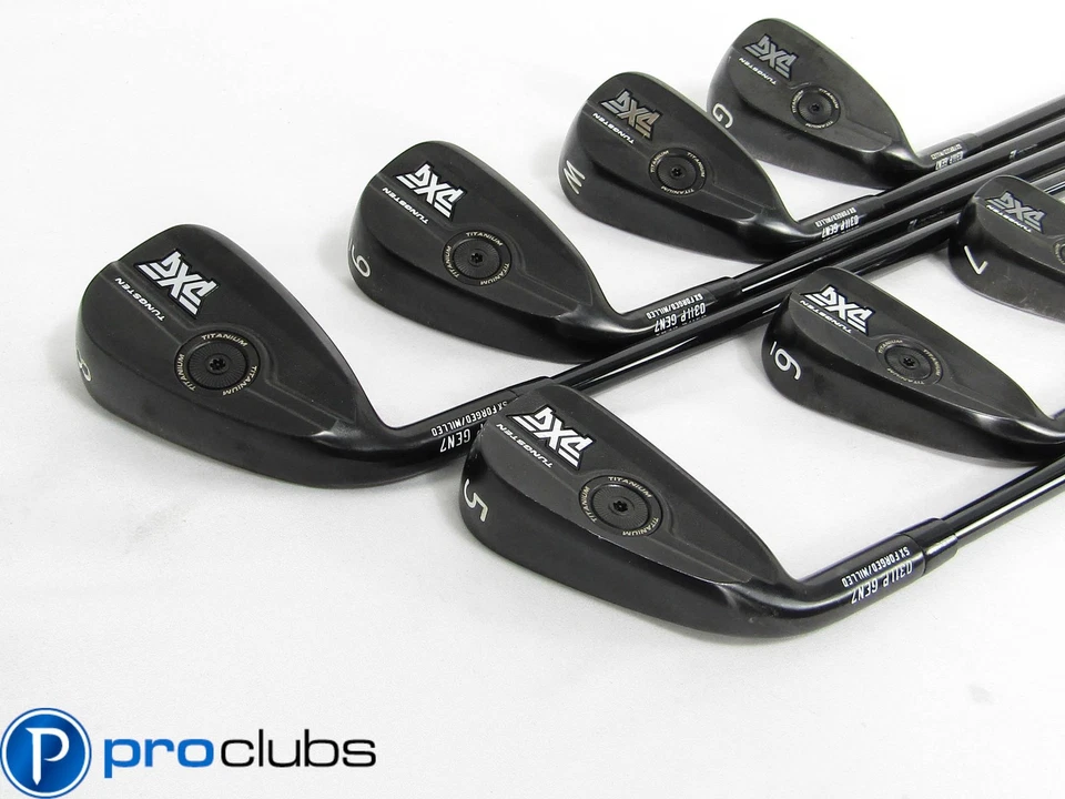 Left Handed PXG GEN7 0311P BLACK IRONS 5-PW,GW GRAPHITE MMT 105 STIFF (+1/2") - Image 2 of 4