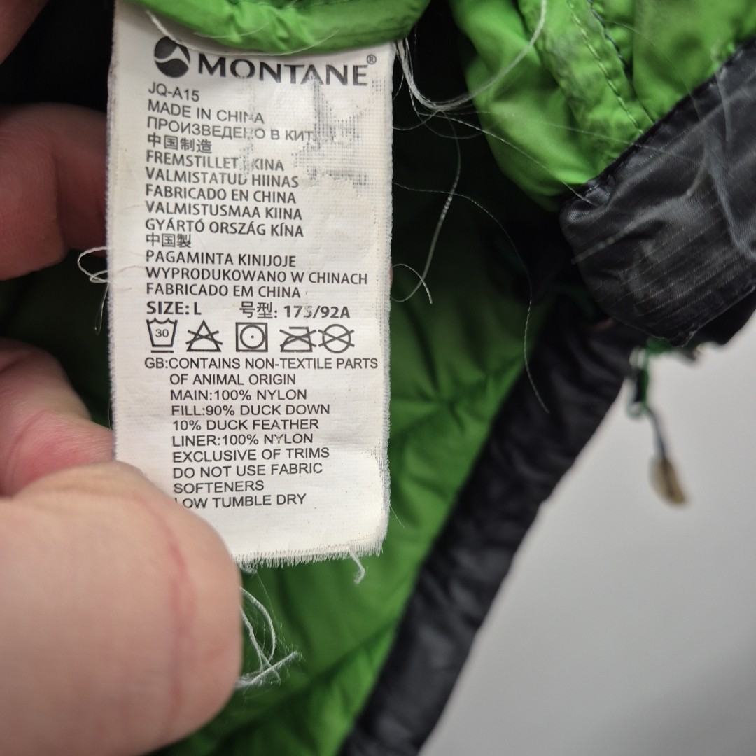 Montane Featherlite Micro Pertex Quantum Down Puffer Insulated Grey Jacket Large image 9
