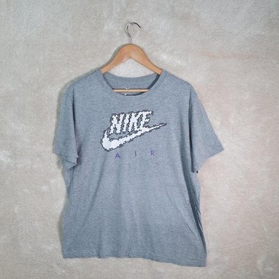 Nike Air Spellout T-Shirt Herren Large Weiß Print Logo PA218