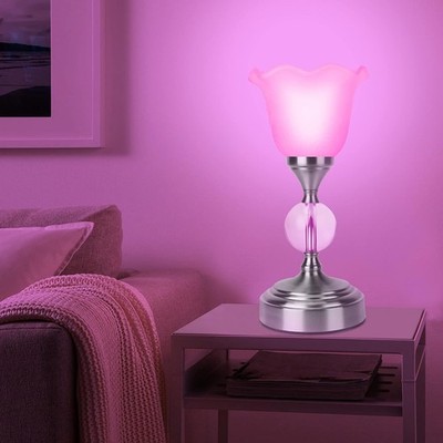 Smart Crystal Table Lamp Compatible with Alexa Google Home, RGB Color Changing