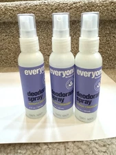 EO Everyone Natural Deodorant Spray Lemon + Lavender 2 FL oz New Lot Of 3