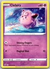 Clefairy 074/192 Common Rebel Clash Pokemon Lightly Played