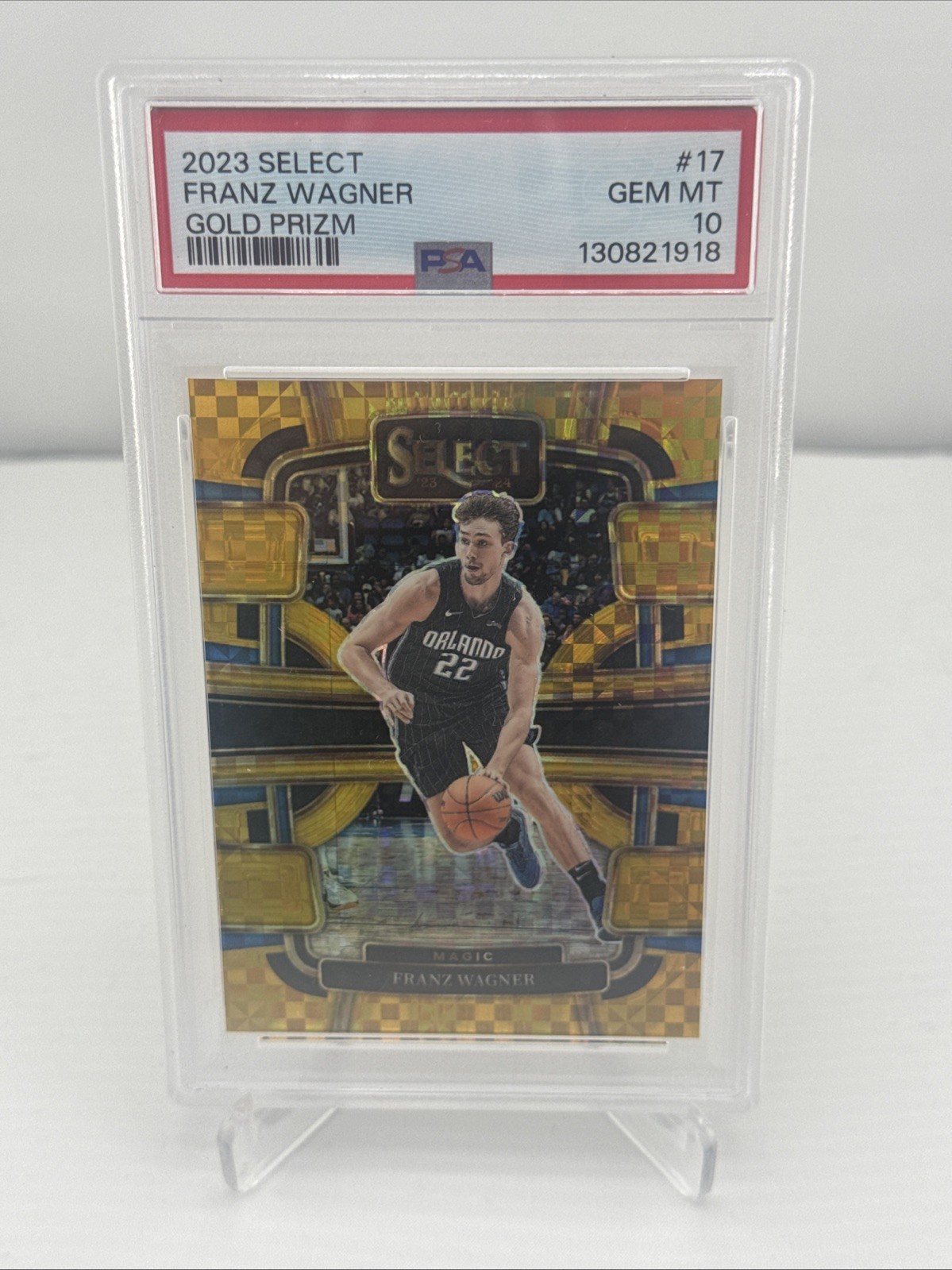 2023 Select Franz Wagner /10 GOLD PRIZM PSA 10 POP 2 MAGIC