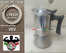 SET 2 PEZZI GUARNIZIONE 3 TAZZE DM.6,4 PER CAFFETTIERA VEV MOKA COMPATIBILE