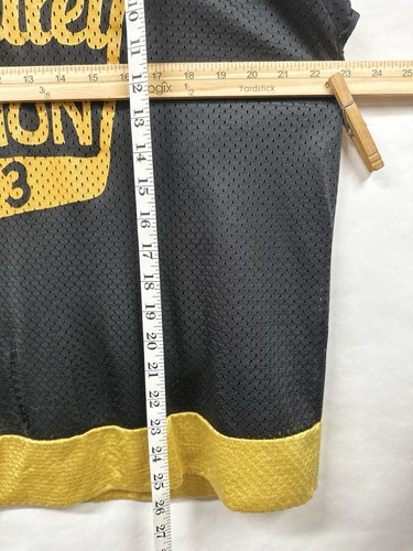 Vintage Hockey Jersey Fridley American Legion Post 303 Minnesota Black Yellow L - Picture 14 of 14