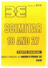Bomford Topper Scimitar 18 and 27 Parts Manual